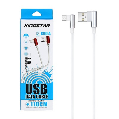 کابل شارژ گیمینگ USB به MicroUSB کینگ استار KingStar مدل K90A طول 110 سانتی متر