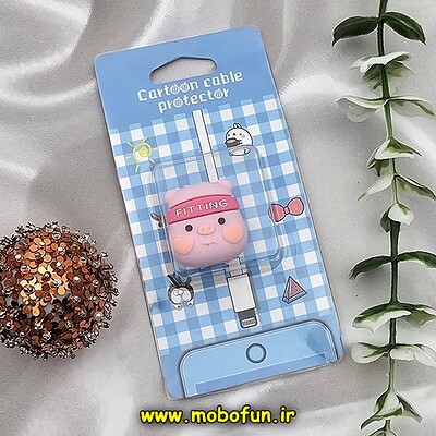 محافظ کابل آیفون مدل سیلیکونی برجسته طرح 1