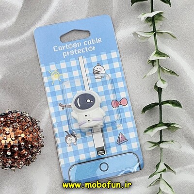 محافظ کابل آیفون مدل سیلیکونی برجسته طرح 8