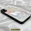 قاب گوشی iPhone X - iPhone XS آیفون پشت گلس آینه ای اورجینال CASETIFY طرح پروانه کیوت محافظ لنزدار مشکی کد 560