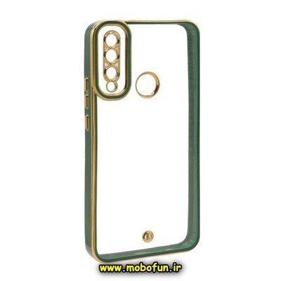 قاب گوشی Honor 9x - Y9 Prime 2019 هوآوی طرح الکتروپلیتینگ ژله ای شفاف محافظ لنز دار سبز کد 159
