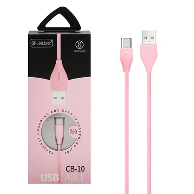 کابل شارژ سوپر فست USB به Type-C اورجینال برند Celebrat مدل CB-10 طول 1 متر