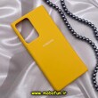 قاب گوشی Galaxy Note 20 Ultra سامسونگ سیلیکونی های کپی زیربسته زرد کد 222