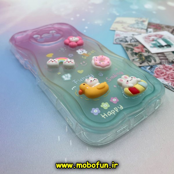 قاب گوشی Poco X3 NFC - Poco X3 Pro شیائومی طرح ژله ای سه بعدی برجسته عروسکی محافظ لنز دار کد 1566