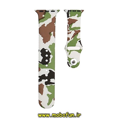 مشخصات و خرید بند اپل واچ سایز 44 / 42 میلی متری سیلیکونی طرح دار چریکی ارتشی ARMY ، خرید بند اپل واچ سایز 44 / 42 میلی متری سیلیکونی طرح دار چریکی ارتشی ARMY از فروشگاه موبوفان ، قیمت بند اپل واچ سایز 44 / 42 میلی متری سیلیکونی طرح دار چریکی ارتشی ARMY