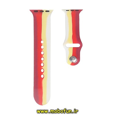 مشخصات و خرید بند اپل واچ سایز 42 / 44 میلی متری سیلیکونی رنگین کمانی ، خرید بند اپل واچ سایز 42 / 44 میلی متری سیلیکونی رنگین کمانی از فروشگاه موبوفان ، قیمت بند اپل واچ سایز 42 / 44 میلی متری سیلیکونی رنگین کمانی